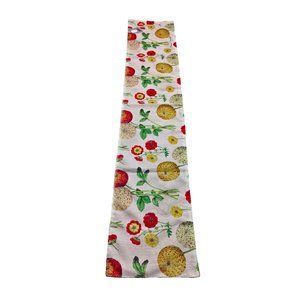 Gallic Rooster Floral By Suzanne Nicoll Table Runner 13x72 inches
